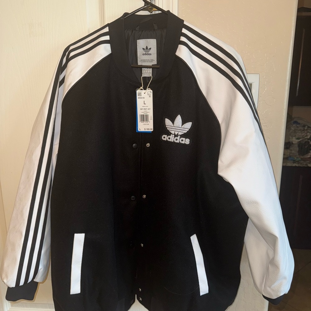 Adidas Black and White Jacket